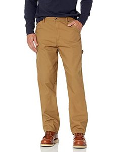 lot 16847 image: Wrangler Authentics Mens Fleece Lined Carpenter Pant,Autumn Khaki,42W X 30L