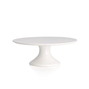 lot 16852 image: Kanwone 10-Inch Porcelain Cake Stand, Cake Plate, Dessert Stand, Cupcake Stand for Parties, Home Decorating Stand, White
