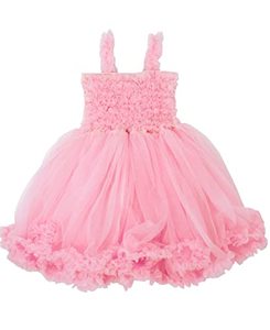 lot 16857 image: RuffleButts� Girls Toddler Chiffon Pink Princess Petti Dress - 67