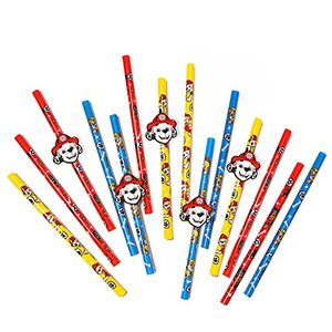 lot 16860 image: Zak Designs PAW Patrol Reusable Plastic Straw Bundle for Kids Hydration Includes 30pcs Sippers and 10 pcs Character Medallion Decorations (7.8, 40 Pieces)