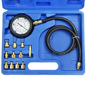 lot 16869 image: JIFETOR Oil Pressure Gauge Tester Kit Engine Transmission Fluid Test Tool Set 12PCS, 500psi Automotive Mechanical Automatic Gearbox Line Pressure Meter for Car Truck Motorcycle ATV