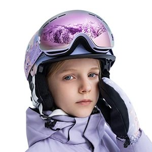 lot 16880 image: COPOZZ Ski Goggles Kids, Youth Snowboard Goggles for Boys Girls Toddler Age 2-12,OTG UV400 Helmet Compatible Skiing Equipment