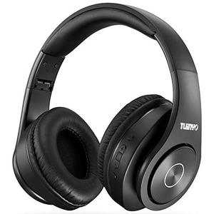 lot 16902 image: TUINYO Bluetooth Headphones Wireless, Over Ear Stereo Wireless Headset 35H Playtime with deep bass, Soft Memory-Protein Earmuffs, Built-in Mic Wired Mode PCCell PhonesTV-Black