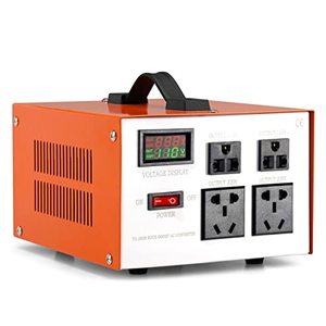 lot 16905 image: BINGENUO 3000 Watt Voltage Converter Transformer with LCD Display - Heavy Duty AC Step UpDown Voltage Transformer 220 to 110110 to 220 Power Converter with Circuit Breaker 4 Outlets - CE Certified