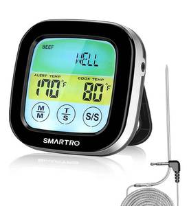 lot 16941 image: SMARTRO ST59 Digital Meat Thermometer for Oven BBQ Grill Kitchen Food Cooking with 1 Probe and Timer