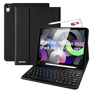 lot 16943 image: Keyboard Case for iPad Air 5th Generation 2022 iPad Air 4th Gen 2020iPad Pro 11 Inch 2018, 10.9 inch Case with Pencil Holder, Detachable Bluetooth Keyboard Smart Tablet Case for iPad Air 5th4th Gen