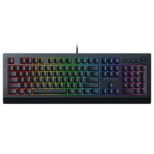 lot 16950 image: Razer Cynosa V2 Gaming Keyboard Customizable Chroma RGB Lighting - Individually Backlit Keys - Spill-Resistant Design - Programmable Macro Functionality - Dedicated Media Keys