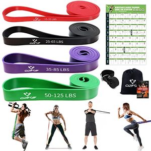 lot 16960 image: Pull Up Assistance Resistance Bands, Upgrade Exercise Bands for Working Out, Pull Up Assist Workout Bands Best for Powerlifting, Gyms, Mobility Home Fitness(Color)
