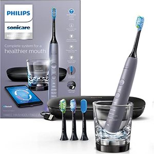 lot 16982 image: Philips Sonicare DiamondClean Smart 9500 Rechargeable Electric Power Toothbrush, Grey, HX992441