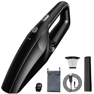 lot 16984 image: TEMOLA Handheld Vacuum Cleaner Cordless, Portable Car Vacuum Cleaner Rechargeable with HEPA Filter, Mini Hand Held Car Interior Vacuum Cleaning Accessories Detailing Kit Essentials for Women Men