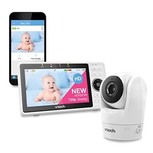 lot 16987 image: VTech Upgraded Smart WiFi Baby Monitor VM901, 5-inch 720p Display, 1080p Camera, HD NightVision, Fully Remote Pan Tilt Zoom, 2-Way Talk, Free Smart Phone App, Works with iOS, Android