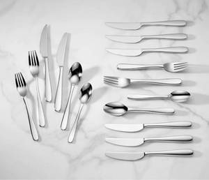 lot 2103 image: Lenox Bayfront Drive 24-Piece Flatware Set Retails $240