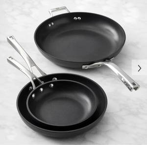 lot 2107 image: Calphalon Elite Nonstick 8, 10 & 12 Fry Pan Set