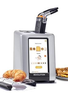 lot 2129 image: Revolution Insta GLO R270 Toaster  Panini Press  Warming Rack (BUNDLE) - Perfect Toast, Grilled Cheeses and Quesadillas Warm Cookies, Croissants, and Baked Breads (3 items) Retails $509