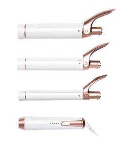lot 2143 image: T3 Twirl Trio Interchangeable Clip Curling Iron Set Retails $335