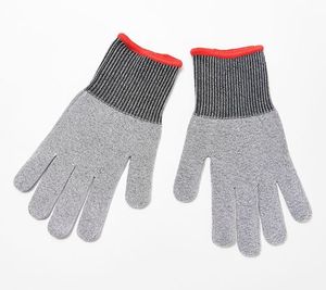 lot 2183 image: Microplane Cut Resistant Kitchen Safety Gloves, BLACK, Retails--$22