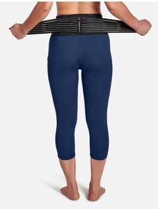 lot 2215 image: Womens Pro-Grade Lower Back Support Capri with Adjustable Straps Outlet Size small Retails $84