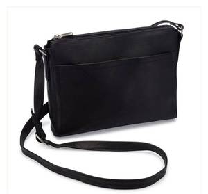 lot 2217 image: Le Donne Leather Crossbody - Finte Black Retails $116