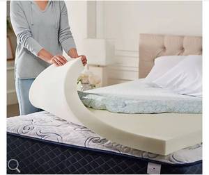 lot 2219 image: Tempur-Pedic 3 Mattress Topper with Cooling Cover Queen Retails $444