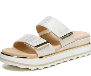 lot 2227 image: Vionic Womens Phoenix Brandie Slide Platform Sandal- Supportive Slip on Flatform Sandals That Includes an Orthotic Insole and Cushioned Outsole for Arch Support, Medium Fit, Sizes 8M Retails $119