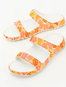 lot 2228 image: Spenco Orthotic Slide Sandals - Fusion Slim size 10