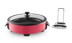lot 2234 image: Zakarian by Dash 14 Electric Rapid Skillet with Lid Rest