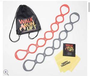 lot 2256 image: Walk At Home DVD, Fitness Bands & Daily Walk App By Leslie Sansone