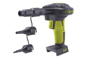 lot 2257 image: Sun Joe 24V-AJV-CT 24-Volt iON High-Volume Inflator W Adapters  Tool Only