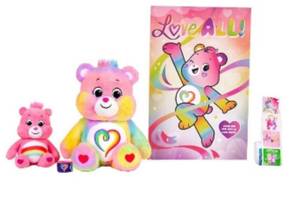 lot 2296 image: Care Bears Togetherness Bear 16 Plush & Collectors Set