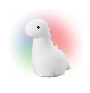 lot 2319 image: Globe Electric Multicolor Changing LED Integrated Rechargeable Silicone Night Light, DINO, NEW