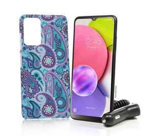 lot 2325 image: Tracfone Samsung Galaxy A03 Smartphone w Phone Case and Car Charger, Appears New, see photos