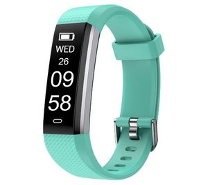 lot 2345 image: Letscom Fitness Tracker 2-Pack Watch w Heart Monitor, BLACK in Color, NEW