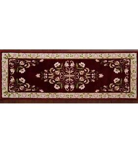 lot 2353 image: Nourison Aubusson 19.5x50 Washable Runner, Red in Color, NEW