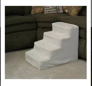 lot 2355 image: Pet Store 3 Step Dog Ladder, White, NEW
