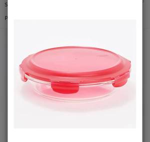 lot 2381 image: LocknLock Glass Pie Dish with Locking Lid