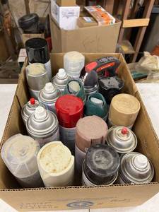 lot 1035 image: Assorted spray paint
