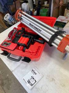 lot 1053 image: Lasermark Wizard rotary laser with tripod and case