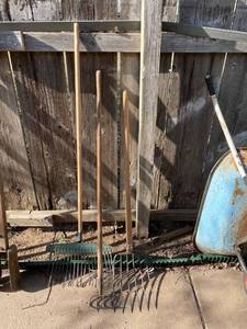lot 2007 image: Metal yard rakes (3)