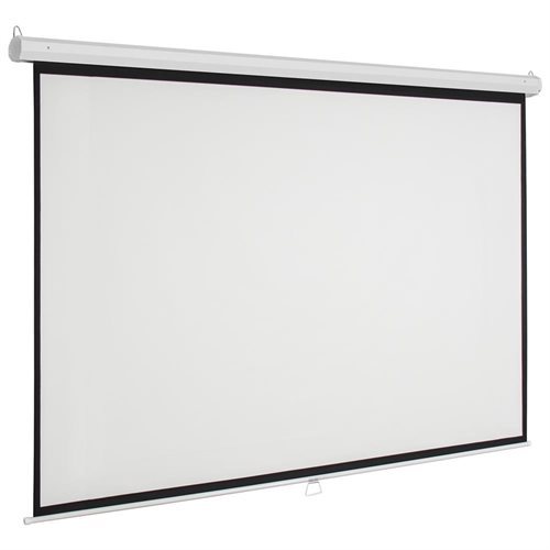 lot 400 image: Onebigoutlet 100inch 169 Manual Projection Screen Projector Matte White Home Movie Theater