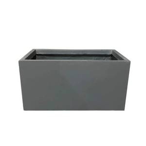 lot 2743 image: Kante RF0104B-C60121 Lightweight Concrete Modern Long Low Outdoor, Large Planter, 31 x 15 x 15, Charcoal (B084ZQMY3N)