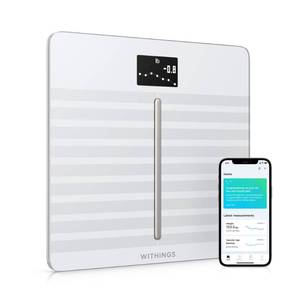 lot 2744 image: Retails $179.00-Withings Body Cardio Premium Wi-Fi Body Composition Smart Scale, Tracks Heart Health, Vascular Age, BMI, Fat, Muscle &amp Bone Mass, Water %, Digital Bathroom Scale with App Sync via Bluetooth or Wi-Fi