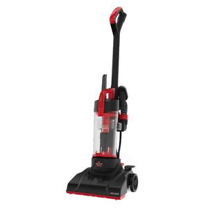 lot 2766 image: BISSELL CleanView Compact Upright Vacuum, Fits In Dorm Rooms & Apartments, Lightweight with Powerful Suction and Removable Extension Wand, 3508, Red,black
