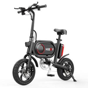 lot 2769 image: Hiboy P10 Folding Electric Bike for Adults, Power Assist, 36V Lithium Ion Battery, Ebike with 12 inch Wheels and 350W Hub Motor