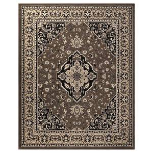 lot 2781 image: Superior Glendale Floral Indoor Runner Area Rug Brown 2 7 x 8