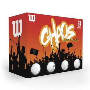 lot 2828 image: Wilson Chaos Golf Balls White - 24-Pack