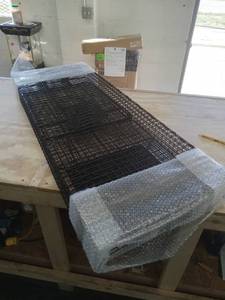 lot 7003 image: Humane Way Folding 50 Inch Live Humane Animal Trap - Safe Traps for All Animals - Dogs, Raccoons, Cats, Groundhogs, Opossums, Coyote, Bobcat. 50x24x19