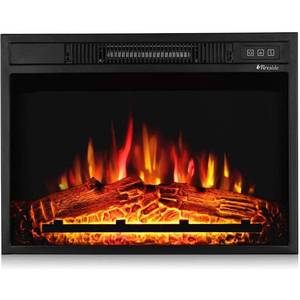 lot 7006 image: TURBRO Fireside FS23 Realistic Flames Electric Fireplace Remote Control 3 Adjustable Brightness Flames