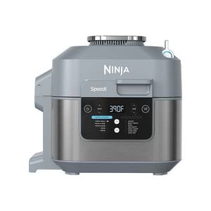 lot 7013 image: Ninja - Speedi Air Fryer & Rapid Cooker, 6-Qt. Capacity, 12-in-1 Functionality, 15-Minute Meals - Sea Salt Grey