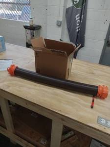 lot 7016 image: Camco Rhino FLEX RV Sewer Hose Kit  Features Transparent Elbow and Easily Detachable 4-in-1 Adapter  15-foot (39770)