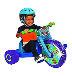 lot 7017 image: Paw Patrol Code Paw 15 inch Fly Wheels Tricycle with Light on Wheel